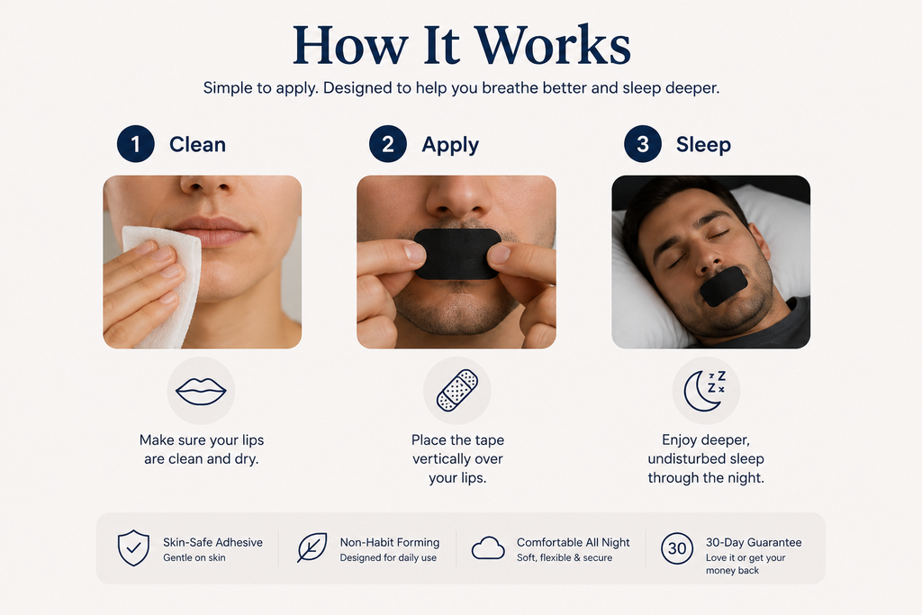 Somniva Mouth Tape – Better Sleep Starts With Better Breathing